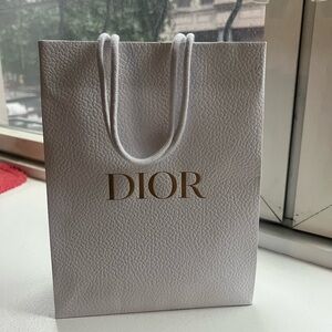 Dior White Shopping Bag